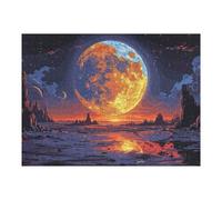 Puzzle Per Adolescenti 1000pcs(52x38cm) Puzzle Moon And Galaxy Puzzle Giochi Rilassanti Vacanza in Casa Passatempo Per Compleanno, Natale 1000pcs(52x38cm)