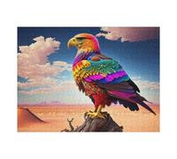 Puzzle Per Adolescenti 1000pcs(52x38cm) Rainbow Eagle in Desert Puzzle Per Adulti Gioco Rompicapo Sfida Difficile Regali Unici Per Compleanno E Natale 1000pcs(52x38cm)