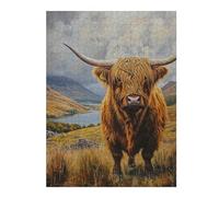 Puzzle Per Adolescenti 1000pcs(52x38cm) Scottish Highland Cow Painting-4 Puzzle Per Adolescenti Gioco Rompicapo Regalo Decorativo Perfetto Per Amici E Familiari 1000pcs(52x38cm)