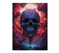 Puzzle Per Adolescenti 1000pcs(52x38cm) Spooky Skull Forest Puzzle Per Adulti, Gioco Rompicapo, Decorazione Perfetta, Interazione Genitore-figlio 1000pcs(52x38cm)