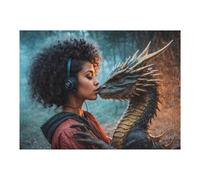 Puzzle Per Adolescenti 1000pcs(52x38cm) The Enchanted Encounter Puzzle Per Adulti Gioco Pratico Vacanza A Casa Passatempo Compleanno E Regali Unici 1000pcs(52x38cm)