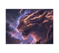 Puzzle Per Adolescenti 1000pcs(52x38cm) Thundering Tiger Epic Fantasy Artwork Puzzle Per Adulti Giocattoli Antistress Sfida Educativa Di Taglio Di Precisione 1000pcs(52x38cm)
