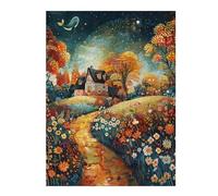 Puzzle Per Adolescenti 1000pcs(52x38cm) Whimsical Autumn Cottage Scene-1 Puzzle Per Adolescenti Gioco Rompicapo Regalo Decorativo Perfetto Per Amici E Familiari 1000pcs(52x38cm)