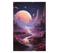 Puzzle Per Adolescenti 1000pcs(75x50cm) Alien Landscape with Pink Trees Puzzle Per Adulti Gioco Per Famiglie Sfida Difficile Regali Unici Per Compleanno E Natale 1000pcs(75x50cm)