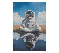 Puzzle Per Adolescenti 1000pcs(75x50cm) Astronaut Reflection in Water Puzzle Per Adulti Gioco Pratico Taglio Di Precisione Regali Unici Per Compleanni E Occasioni Speciali 1000pcs(75x50cm)