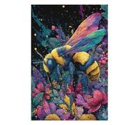 Puzzle Per Adolescenti 1000pcs(75x50cm) Colorful Bee Garden Art Print-1 Puzzle Per Adulti Gioco Pratico Analisi E Logica Interazione Genitore-figlio 1000pcs(75x50cm)