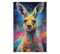 Puzzle Per Adolescenti 1000pcs(75x50cm) Colorful Kangaroo Galaxy Art Print Puzzle Per Adolescenti Gioco Rompicapo Difficile Aiuta L'esercizio Del Cervello 1000pcs(75x50cm)