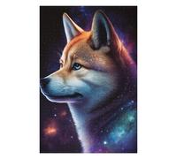 Puzzle Per Adolescenti 1000pcs(75x50cm) Cosmic Wolf Portrait Art Print Puzzle Per Adulti Giochi Rilassanti Corsa Di Velocità Regali Di Natale E Compleanno 1000pcs(75x50cm)