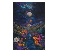 Puzzle Per Adolescenti 1000pcs(75x50cm) Fantasy Forest Stream Night Sky Puzzle Per Adulti Gioco Rompicapo Vacanza A Casa Passatempo Sfida Educativa 1000pcs(75x50cm)