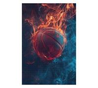Puzzle Per Adolescenti 1000pcs(75x50cm) Flaming Basketball Wallpaper -1 Puzzle Per Adulti Gioco Pratico Ma Divertente E Umoristico Aiuta Ad Allenare Il Cervello 1000pcs(75x50cm)