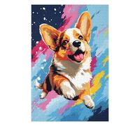 Puzzle Per Adolescenti 1000pcs(75x50cm) Happy Corgi Painting Puzzle Per Adulti, Gioco Rompicapo, Decorazione Perfetta, Interazione Genitore-figlio 1000pcs(75x50cm)