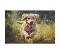Puzzle Per Adolescenti 1000pcs(75x50cm) Labrador Retriever Puppy Running Through Grass Puzzle Per Adulti Gioco Per Famiglie Migliora La Memoria Regali Unici Per Compleanno E Natale 1000pcs(75x50cm)