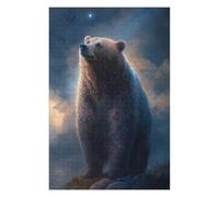 Puzzle Per Adolescenti 1000pcs(75x50cm) Magical Celestial Bear Art Print Puzzle Per Adulti Gioco Rompicapo Vacanza A Casa Passatempo Sfida Educativa 1000pcs(75x50cm)