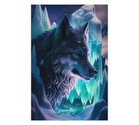 Puzzle Per Adolescenti 1000pcs(75x50cm) Magical Ice Wolf Artwork Puzzle Per Adulti Gioco Rompicapo Corsa Di Velocità Gioco Impegnativo Regali 1000pcs(75x50cm)