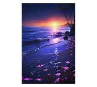 Puzzle Per Adolescenti 1000pcs(75x50cm) Magical Twilight Beach Scene Puzzle Per Adolescenti Gioco Rompicapo Difficile Aiuta L'esercizio Del Cervello 1000pcs(75x50cm)
