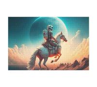Puzzle Per Adolescenti 1000pcs(75x50cm) Majestic Astronaut Horse Puzzle Per Adolescenti Gioco Pratico Decorazione Per La Casa Ottimo Regalo Per I Giocatori 1000pcs(75x50cm)
