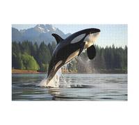 Puzzle Per Adolescenti 1000pcs(75x50cm) Majestic Orca Whale Killer Puzzle Per Adulti Gioco Per Famiglie Migliora La Memoria Regali Unici Per Compleanno E Natale 1000pcs(75x50cm)