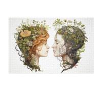 Puzzle Per Adolescenti 1000pcs(75x50cm) Nature's Harmony Floral Faces Puzzle Per Adulti Giochi Rilassanti Analisi E Logica Regali Di Natale E Compleanno 1000pcs(75x50cm)