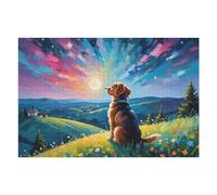 Puzzle Per Adolescenti 1000pcs(75x50cm) Painted Dog Dreamscape Puzzle Per Adulti Giocattoli Antistress Sfida Educativa Di Taglio Di Precisione 1000pcs(75x50cm)