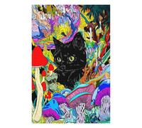 Puzzle Per Adolescenti 1000pcs(75x50cm) Psychedelic Mushroom Cat Art Print-3 Puzzle Per Adulti Giochi Per Famiglie Ma Divertenti E Umoristici Ottimo Regalo Per I Giocatori 1000pcs(75x50cm)