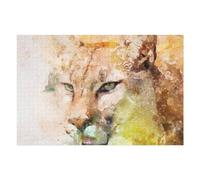 Puzzle Per Adolescenti 1000pcs(75x50cm) Puma Face Puzzle Per Adulti Giocattoli Fai Da Te Sfida Difficile Regali Per Amici E Familiari 1000pcs(75x50cm)