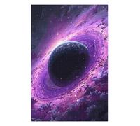 Puzzle Per Adolescenti 1000pcs(75x50cm) Purple Space Galaxy with Planet Puzzle Per Adulti Gioco Rompicapo Corsa Di Velocità Gioco Impegnativo Regali 1000pcs(75x50cm)