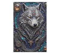 Puzzle Per Adolescenti 1000pcs(75x50cm) Puzzle Techno Wolf Steampunk Puzzle Per Adulti Giochi Rilassanti Analisi E Logica Aiutano L'esercizio Del Cervello 1000pcs(75x50cm)