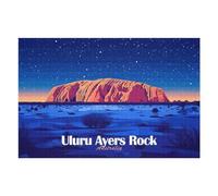 Puzzle Per Adolescenti 1000pcs(75x50cm) Puzzle Uluru Ayers Rock Australia Night Puzzle Giochi Rilassanti Vacanza in Casa Passatempo Per Compleanno, Natale 1000pcs(75x50cm)