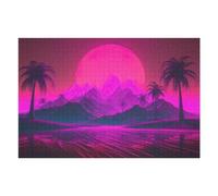 Puzzle Per Adolescenti 1000pcs(75x50cm) Radiant Utopia Synthwave Puzzle Per Adolescenti Giocattoli Antistress Regali Per Donne Interazione Genitore-figlio 1000pcs(75x50cm)
