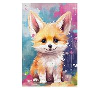 Puzzle Per Adolescenti 1000pcs(75x50cm) Rainbow Fox Cub Art Print Puzzle Per Adulti, Gioco Rompicapo, Decorazione Perfetta, Interazione Genitore-figlio 1000pcs(75x50cm)