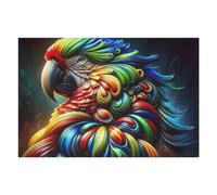 Puzzle Per Adolescenti 1000pcs(75x50cm) Rainbow Parrot Art Puzzle Per Adolescenti Giocattoli Antistress Regali Per Donne Interazione Genitore-figlio 1000pcs(75x50cm)