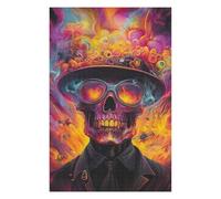 Puzzle Per Adolescenti 1000pcs(75x50cm) Steampunk Skull Art Print Puzzle Per Adolescenti Gioco Rompicapo Regalo Decorativo Perfetto Per Amici E Familiari 1000pcs(75x50cm)