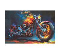 Puzzle Per Adolescenti 1000pcs(75x50cm) Surreal Abstract Chopper Puzzle Per Adulti Gioco Rompicapo Sfida Difficile Regali Unici Per Compleanno E Natale 1000pcs(75x50cm)