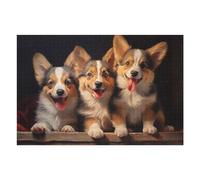 Puzzle Per Adolescenti 1000pcs(75x50cm) Three Pembroke Welsh Corgi Puzzle Per Adolescenti Giocattoli Antistress Regali Per Donne Interazione Genitore-figlio 1000pcs(75x50cm)