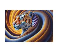 Puzzle Per Adolescenti 1000pcs(75x50cm) Tiger Artwork Abstract Puzzle Per Adulti Giocattoli Antistress Sfida Difficile Offerta Come Regali Per Tutta La Famiglia 1000pcs(75x50cm)