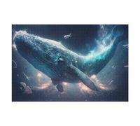 Puzzle Per Adolescenti 1000pcs(75x50cm) Whale in Space Adventure Puzzle Per Adolescenti Giocattoli Antistress Regali Per Donne Interazione Genitore-figlio 1000pcs(75x50cm)