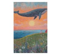 Puzzle Per Adolescenti 1000pcs(75x50cm) Whale in The Sky-2 Puzzle Per Adolescenti Gioco Rompicapo Regalo Decorativo Perfetto Per Amici E Familiari 1000pcs(75x50cm)