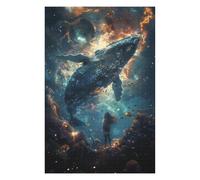 Puzzle Per Adolescenti 1000pcs(75x50cm) Whale Watching in Space Puzzle Per Adulti Gioco Rompicapo Corsa Di Velocità Delle Mani Interazione Genitore-figlio 1000pcs(75x50cm)