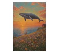 Puzzle Per Adolescenti 1000pcs(75x50cm) Whale Watching Sunset Puzzle Per Adulti Gioco Pratico Taglio Di Precisione Regali Unici Per Compleanni E Occasioni Speciali 1000pcs(75x50cm)