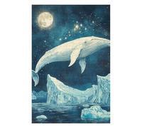 Puzzle Per Adolescenti 1000pcs(75x50cm) Whale Watching Under The Moonlight Puzzle Fai Da Te Per Adulti Giocattoli Sfida Difficile Regali Unici Di Compleanno E Natale 1000pcs(75x50cm)