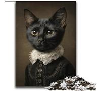 Puzzle per adolescenti 2000 giocattoli educativi a forma di gatto nero nobile, decorazioni per la casa uniche e regali per bambini dai 14 anni in su, 70x100cm