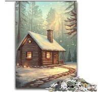 Puzzle per adolescenti 2000 giochi educativi sulla baita invernale, decorazione per la casa, ideale come regalo per tutta la famiglia, 70x100cm