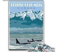 Puzzle per adolescenti 2000 pezzi British Columbia Canada, gioco stimolante, giocattoli, decorazione da parete, regali unici per compleanno e Natale, 70x100cm