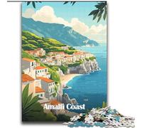 Puzzle per adolescenti 2000 pezzi Costiera Amalfitana Italia, giocattoli educativi ideali come regalo per tutta la famiglia dai 14 anni in su, 70x100cm