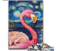 Puzzle per adolescenti 2000 pezzi Flamingo Night Sky Gioco per famiglie Antistress Sfida difficile Regali di Babbo Natale segreto 70x100cm