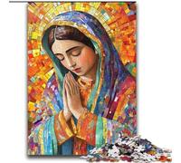 Puzzle per adolescenti 2000 pezzi Nostra Signora di Guadalupe in preghiera, attività stimolanti per famiglie, giocattoli fai da te per decorazioni murali per la casa, regali 70x100cm