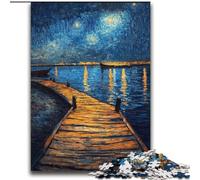 Puzzle per adolescenti 2000 pezzi Ponte sotto il cielo notturno per età 14 anni e oltre Bellissimo gioco di design Bellissimo gioco di design Ottimo regalo 70x100cm