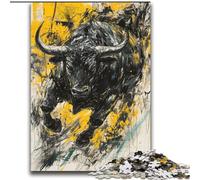 Puzzle per adolescenti 2000 pezzi Toro nero oro Giocattoli educativi per l'apprendimento Giochi per famiglie Regali per amici e parenti 70x100cm