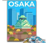 Puzzle per adolescenti 2000 puzzle Osaka Giappone, adatti a persone dai 14 anni in su, giochi educativi, regali di Babbo Natale segreto, 70x100cm