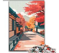 Puzzle per adolescenti 2000 puzzle Strada autunnale in Giappone, adatti a persone dai 14 anni in su Giochi educativi Regali di Babbo Natale segreto 70x100cm